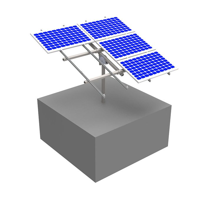 Single-pole Steel Solar Ground Mounting Structure | Angels Solar
