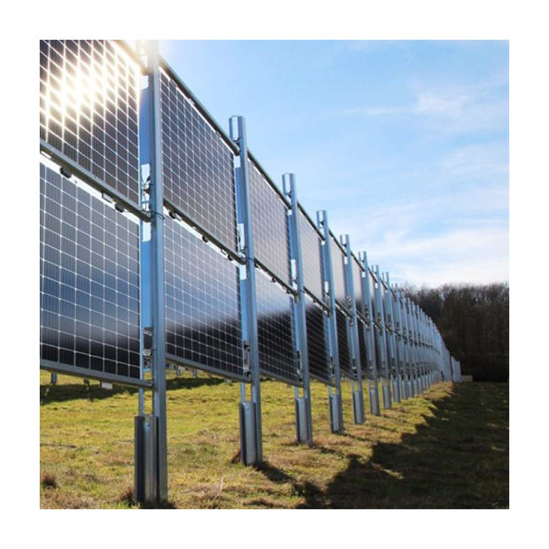 Solar Vertical Ground Mounting System for Fence