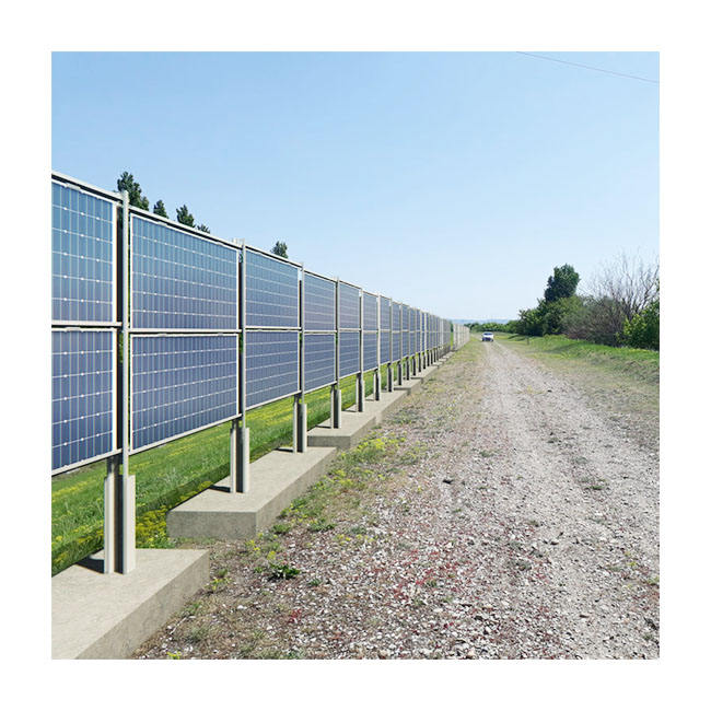 Solar Vertical Ground Mounting System for Fence
