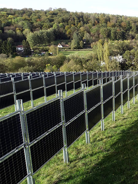 Vertical Bifacial Structure