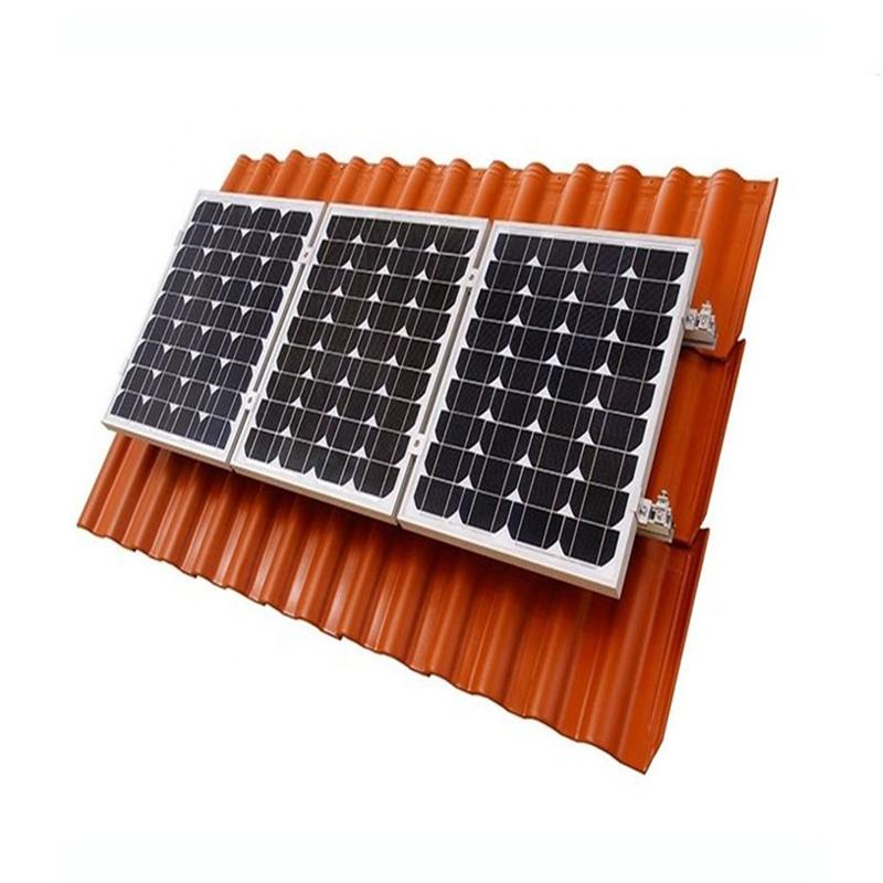 Commercial Solar Tile Panel Hook Roof Mounting System