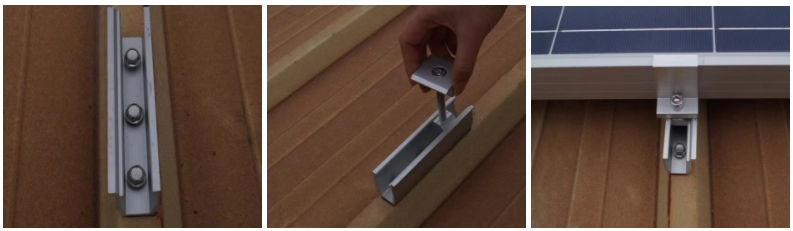 roof rack solar panel mounts