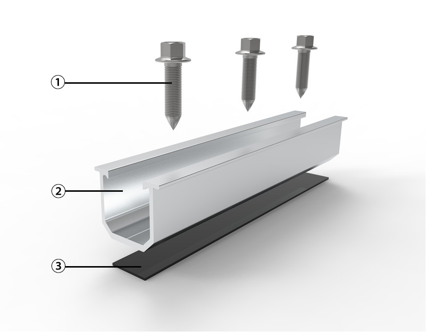 Aluminum Metal Roof Solar Panel Roof Mounting
