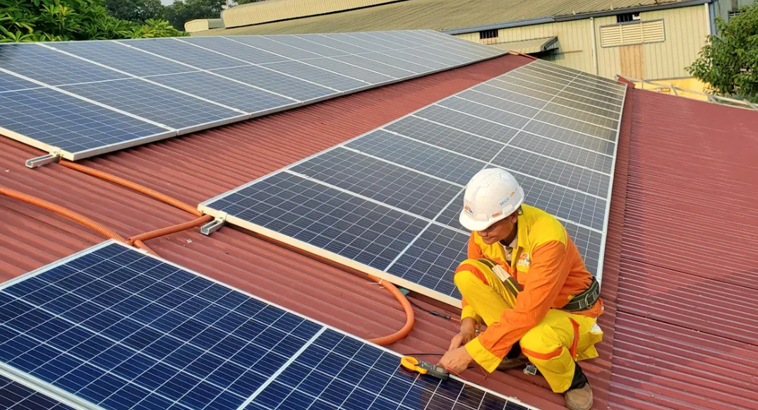 How to mount rack on roof for solar system?