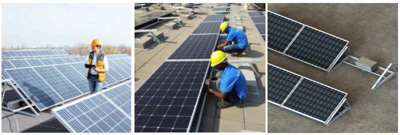 flat roof solar racking