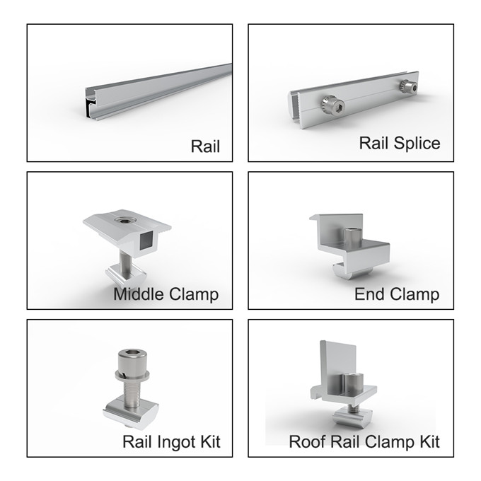Solar Flat Roof Triangle Structure Kit Mounting System
