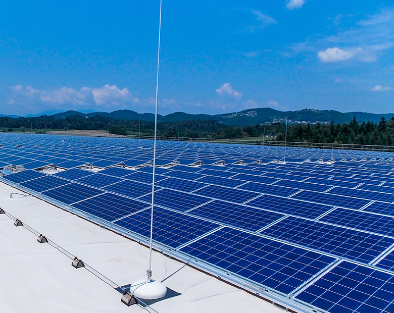 Solar Flat Roof Triangle Structure Kit Mounting System