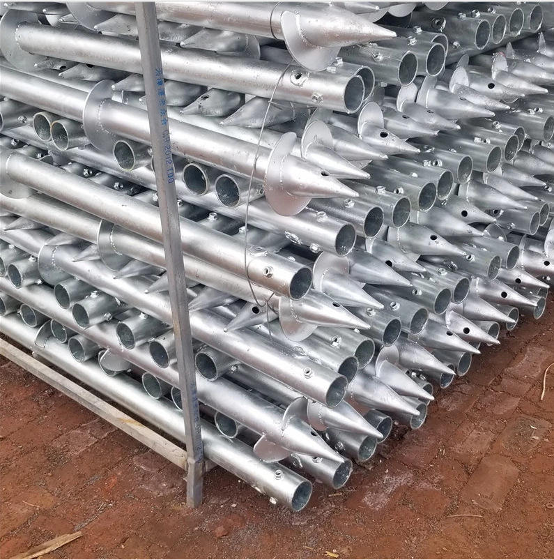 ノーディググラウンドスクリューポールアンカー 60mm / 76mm / 89mm / スクリューパイルアースアンカー 基礎用スクリューパイル