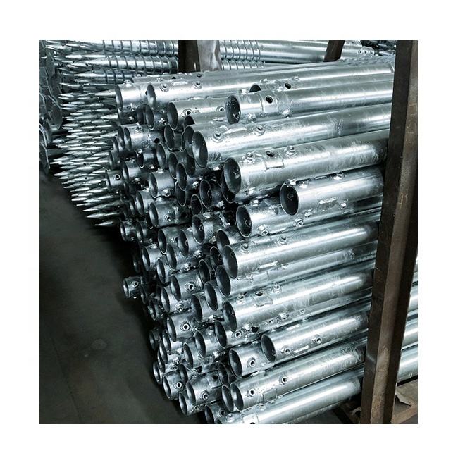 Anker, Betonschrauben, verzinkter Stahl, Bodenpfähle, Schraubfundamente zur Bodenmontage