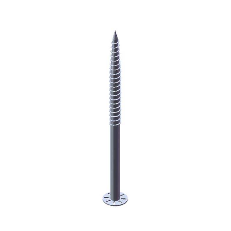 Tornillo de tierra para pilotes, estructura de montaje, acero, metal, aislamiento, anclaje, perno resistente, tornillo de fijación, hormigón
