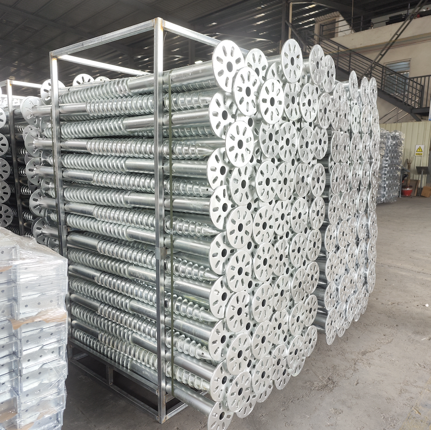 수명이 긴 용융 아연 도금 스크류 파일 앵커, 지반 스크류, 태양광 브래킷 스크류 파일