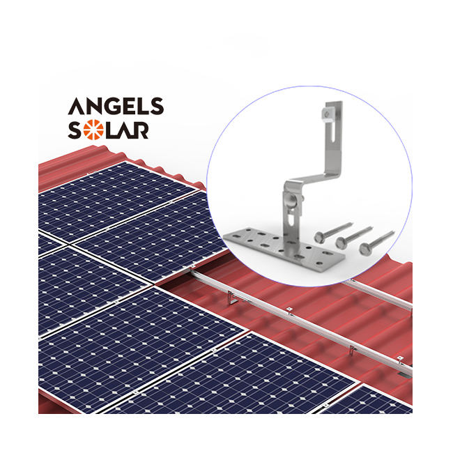 Angels China Lieferanten Photovoltaik Solardachziegel Solardachmontagesystem Verstellbarer Solardachhaken