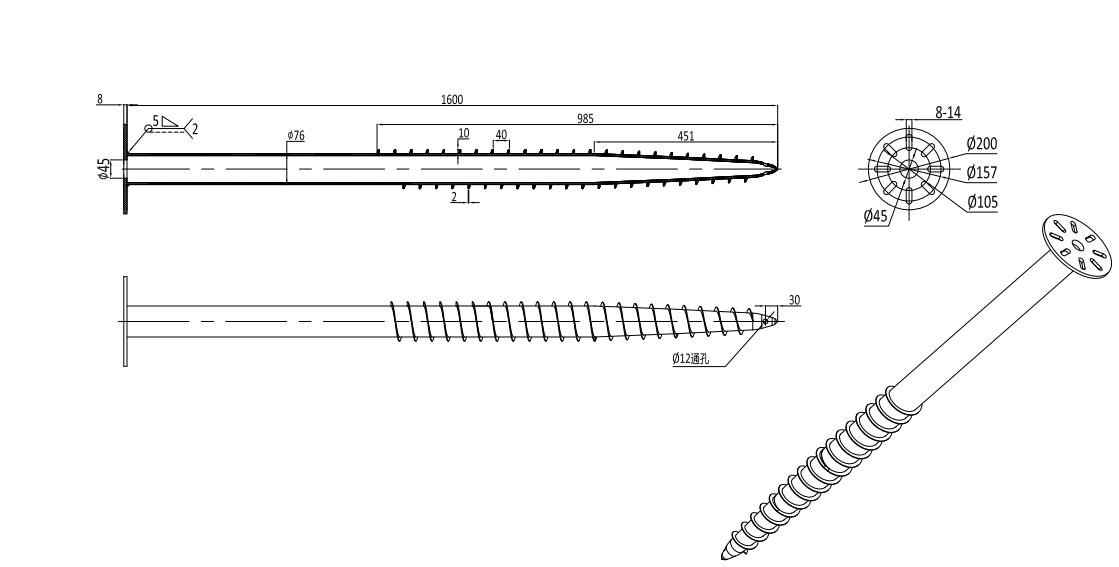 High Load Capacity Screw