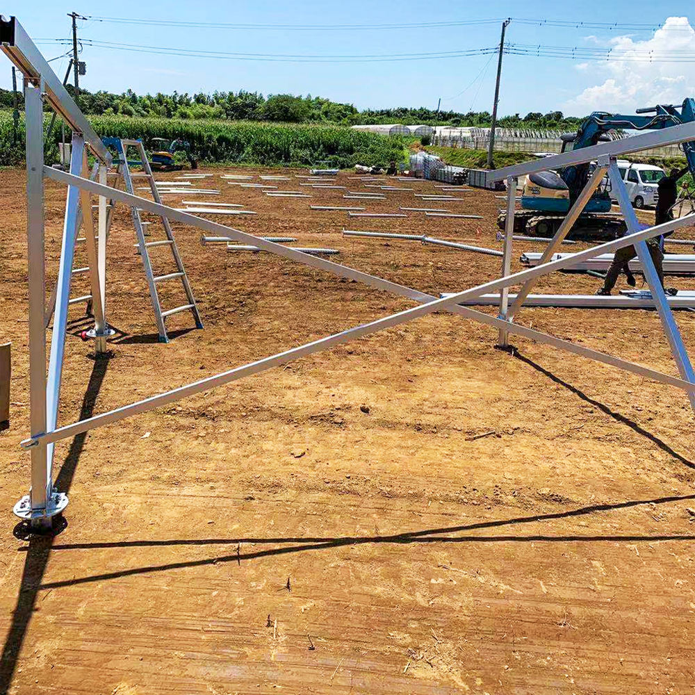 Solar Panels Spiral PV Helical Ground Screw Pile Helix Anchor Hot Dip Galvanizing Mount Steel Post Anchor