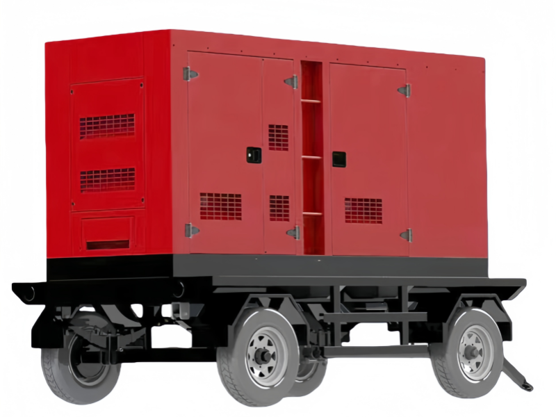 Four wheel mobile trailer generator Four wheel mobile trailer generator