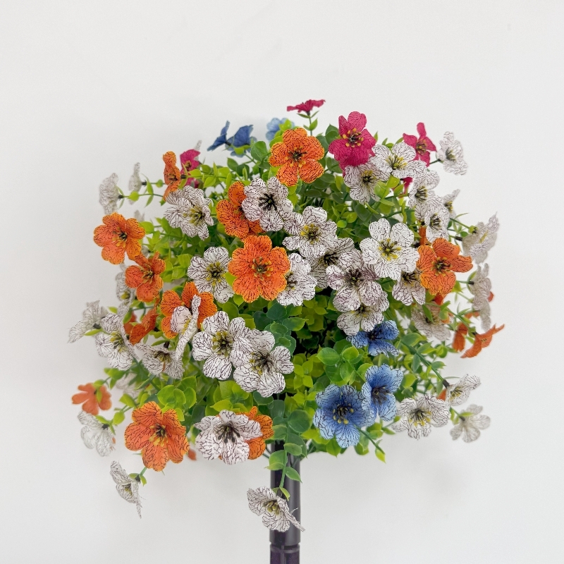 Artificial Eucalyptus Violet Flowers