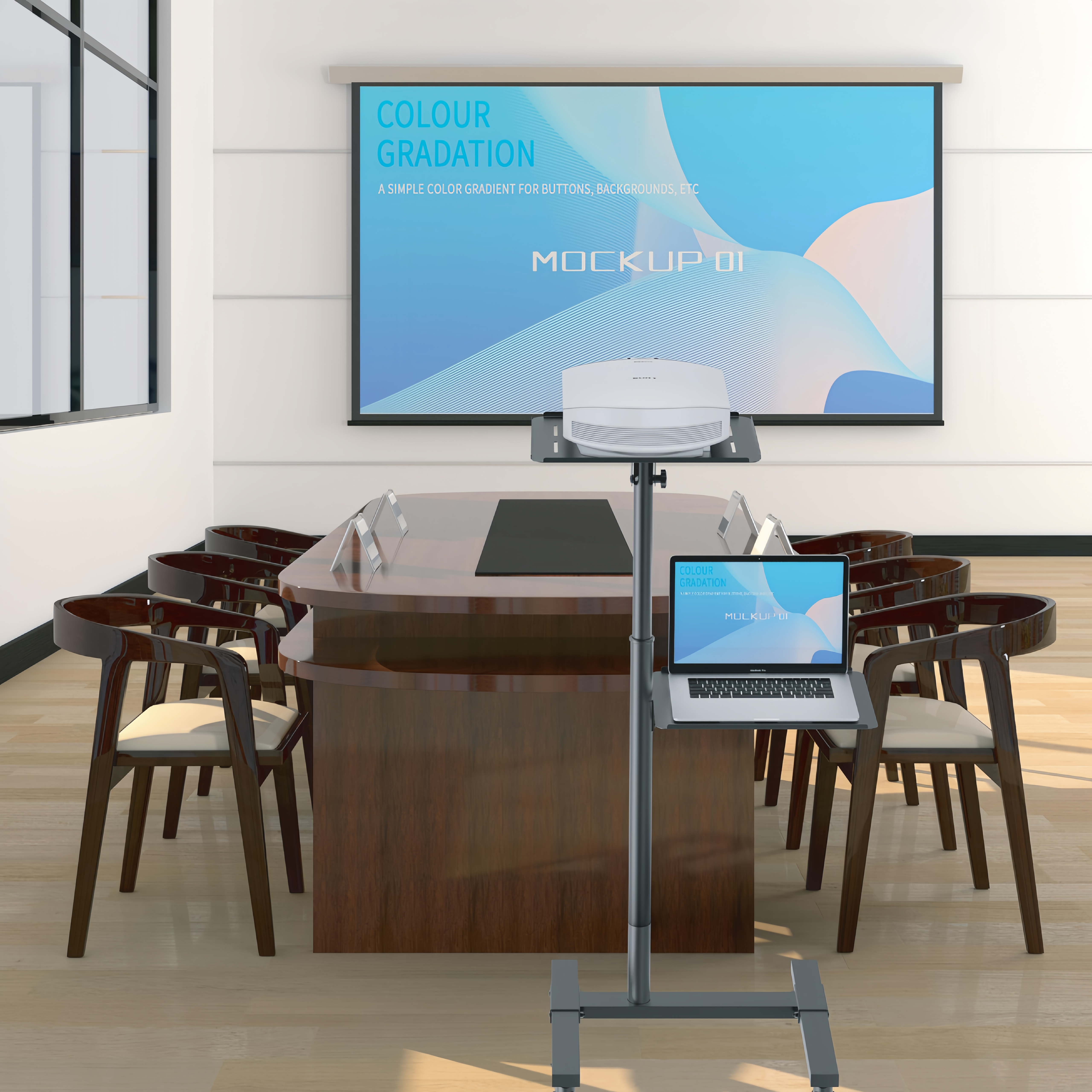 Mobile Projector And Laptop Stand