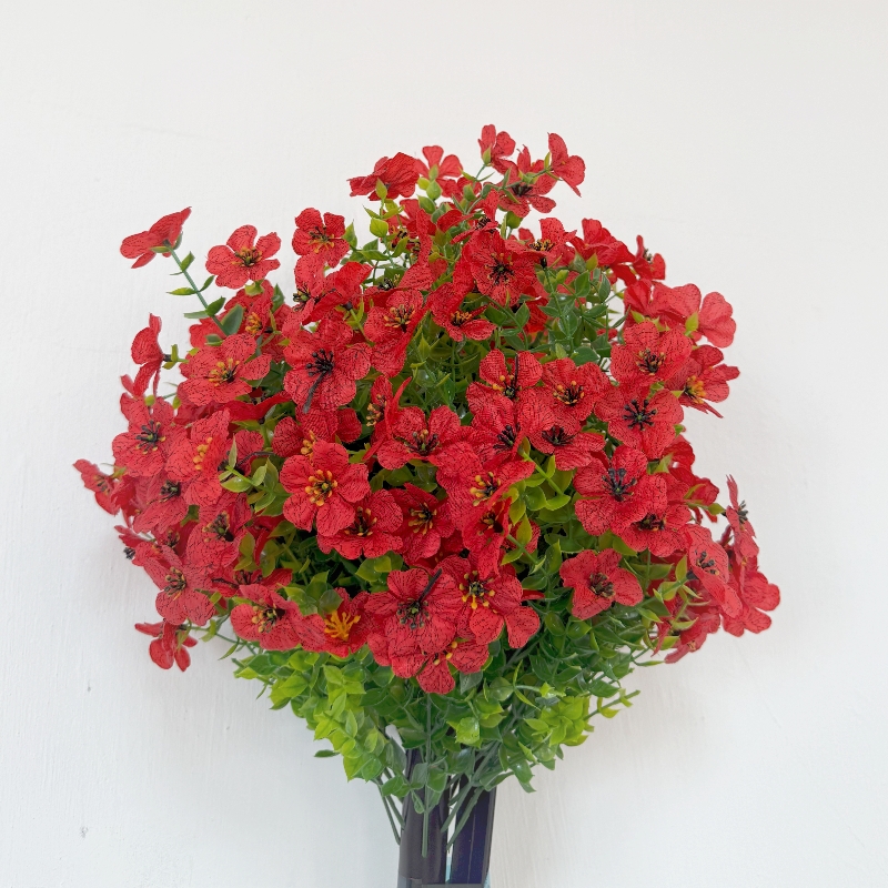 Artificial Eucalyptus Violet Flowers