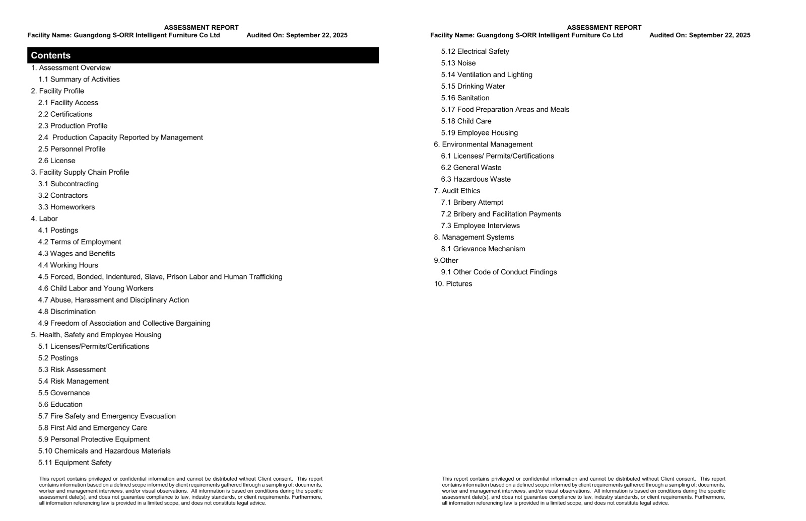 COSTCO Code of Conduct Audit