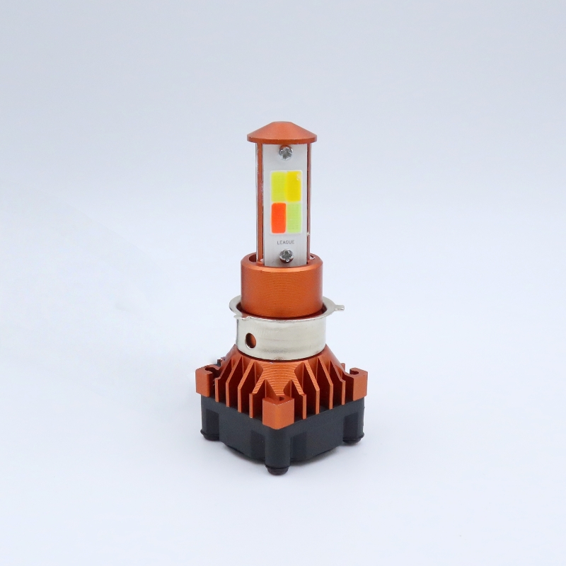 MC4 Motorcycle LED Bulbs With 4-Color High Low Beam 18W