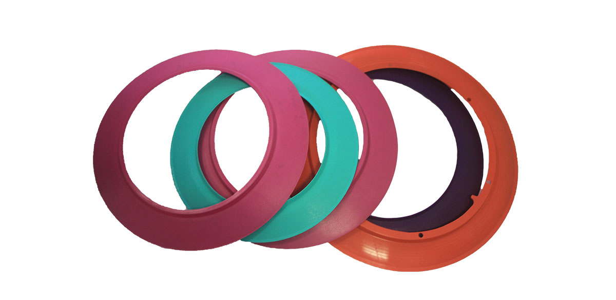 Circular plastic flap