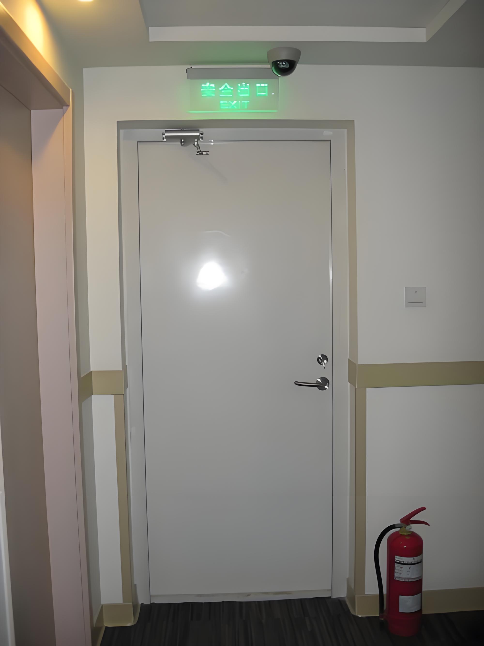 single leaf stainless steel fire door