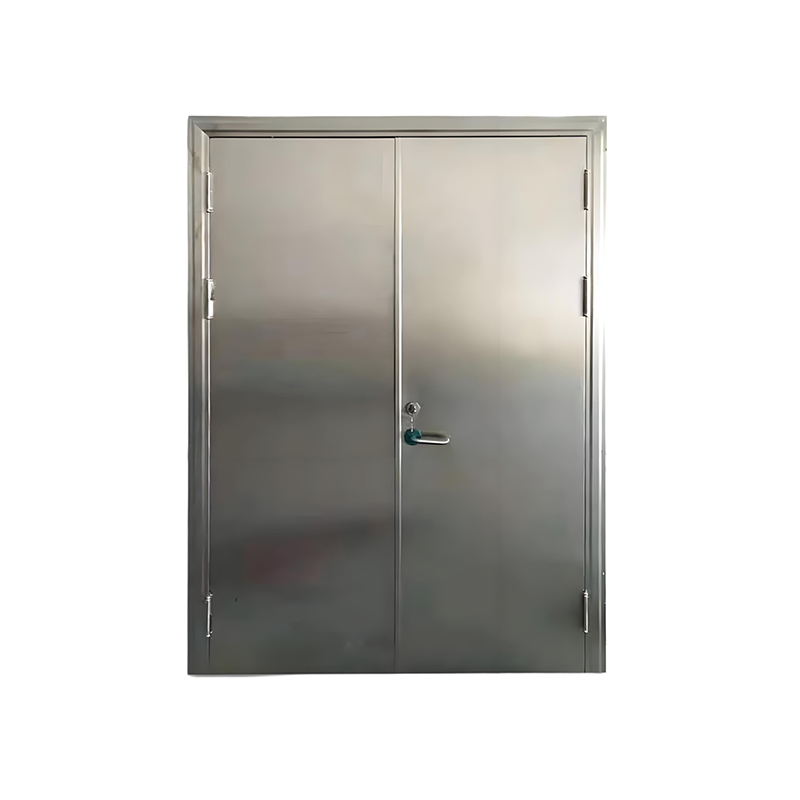 double leaf stainless steel fire door