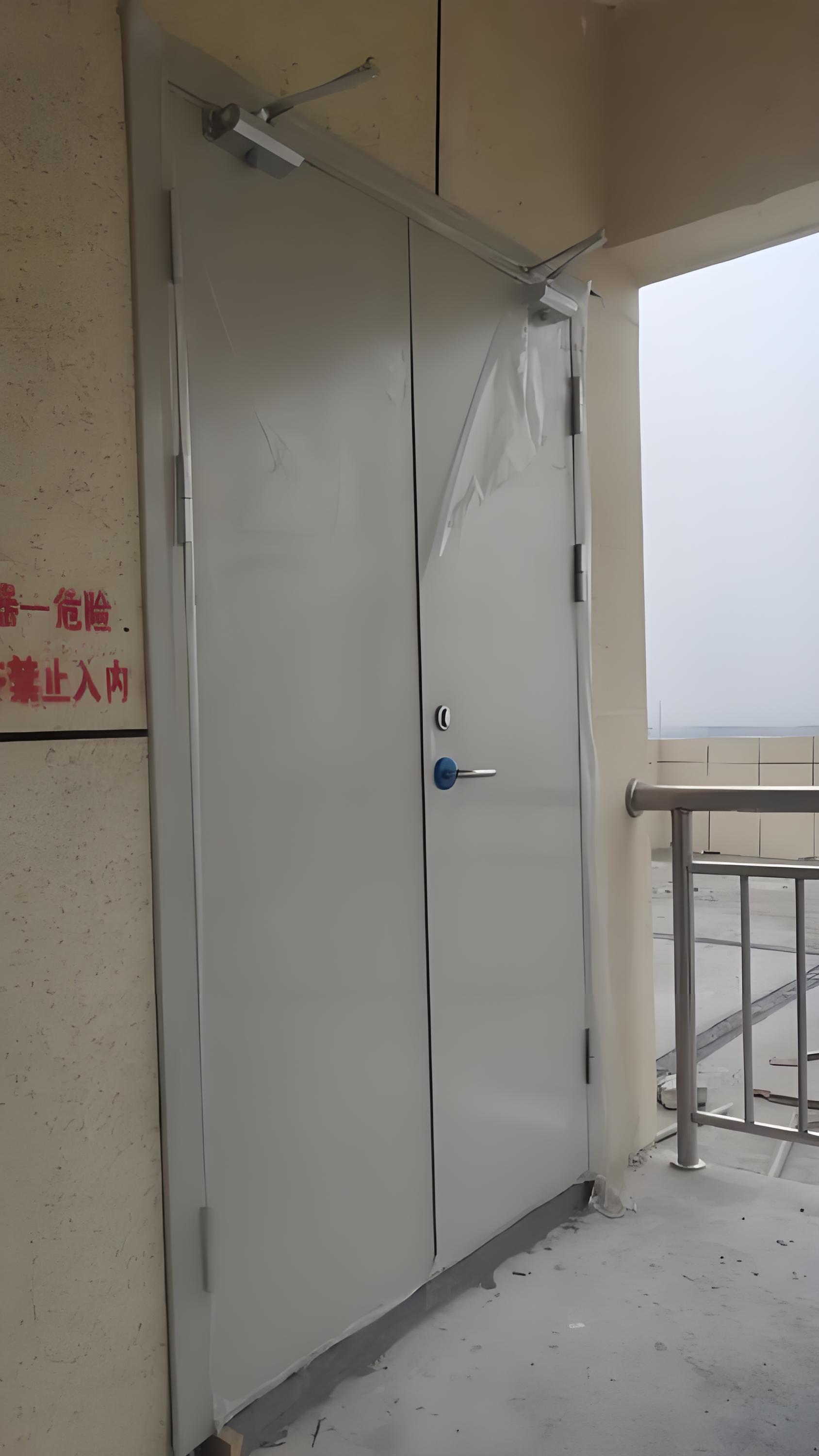 double steel fire door