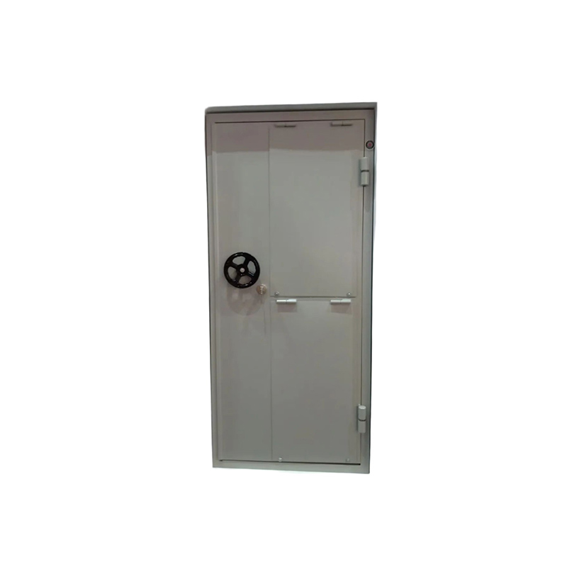 Porta de segurança para alívio de explosão em projetos de segurança de edifícios comerciais.
