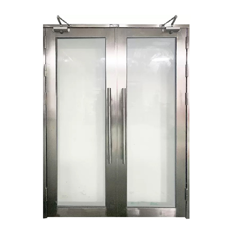 Stainless Steel Glass Fire Door