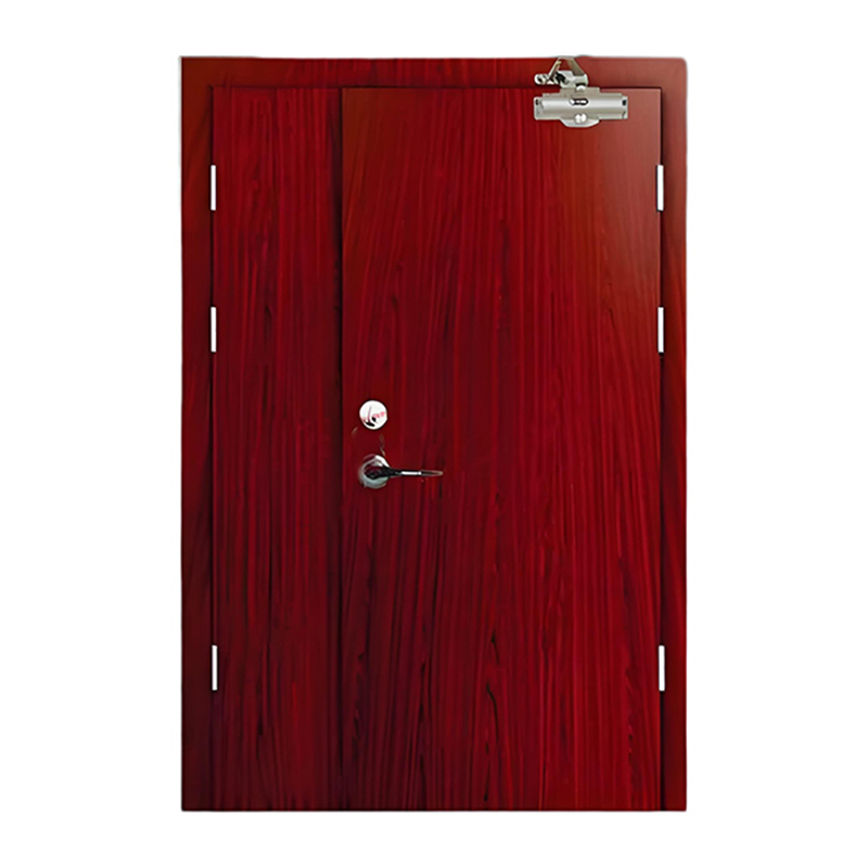 Unequal Double Leaf Wooden Fire Door