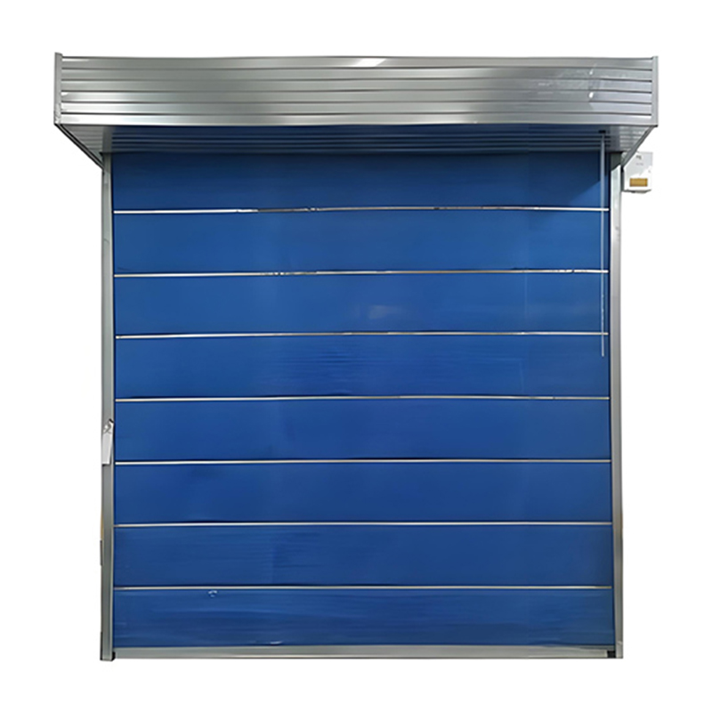 Blue fire shutter door