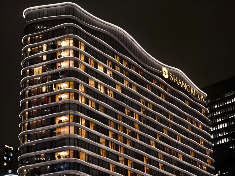 Instalação de porta corta-fogo pela Zhongte no Shanghai Pudong Shangri-La Hotel