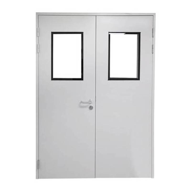 Steel double hospital door