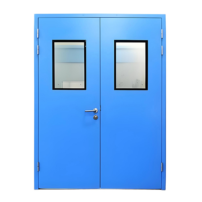 Steel double hospital door