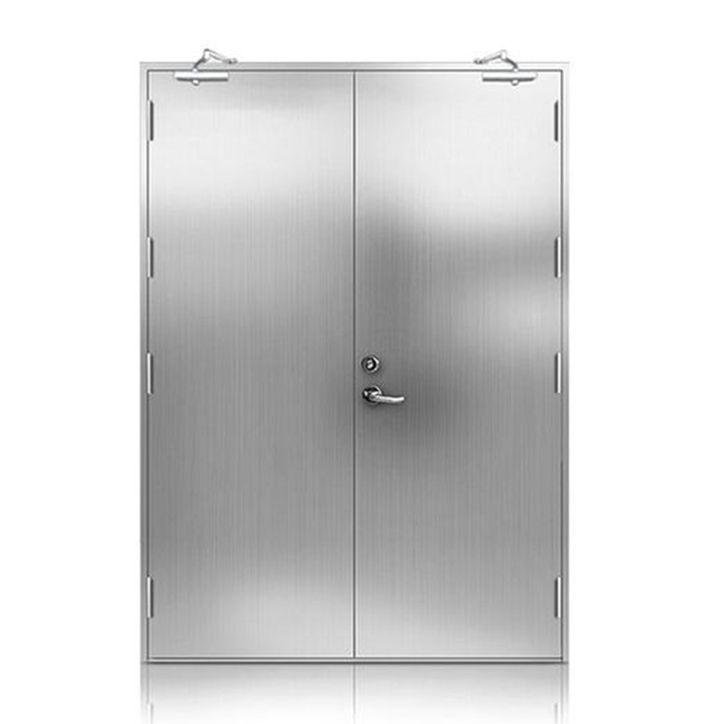 Self-closing fire door