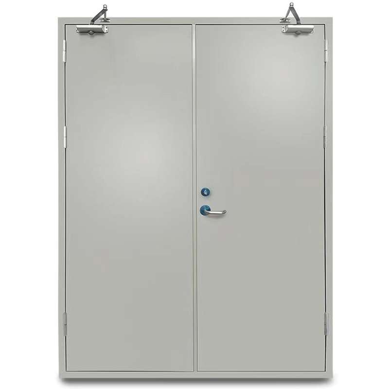Self-closing fire door