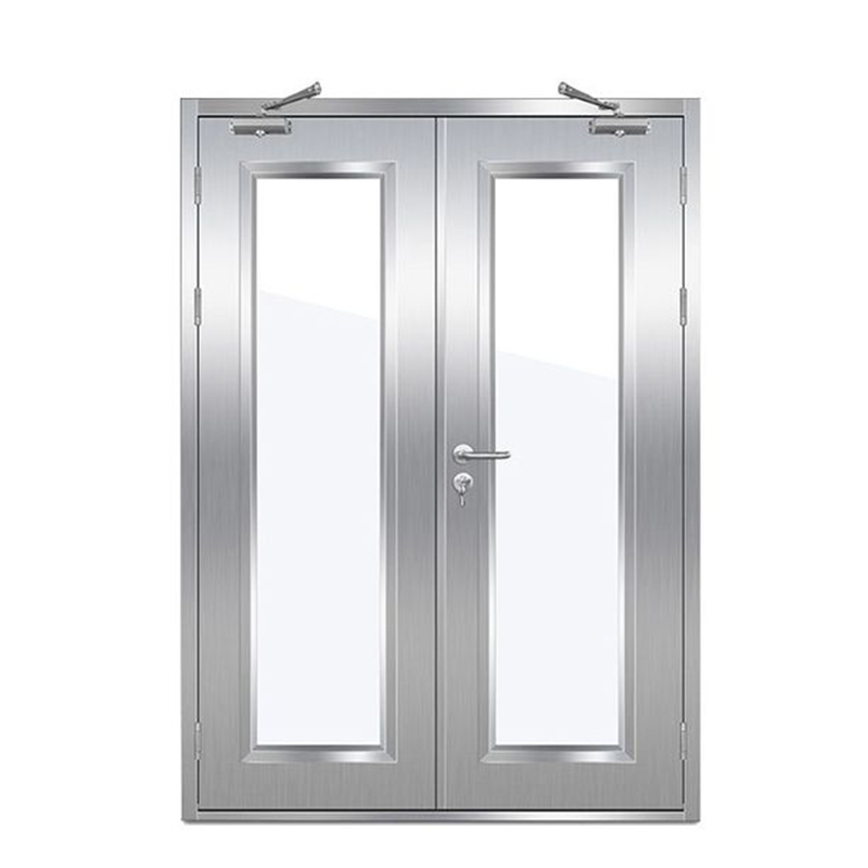 Self-closing fire door