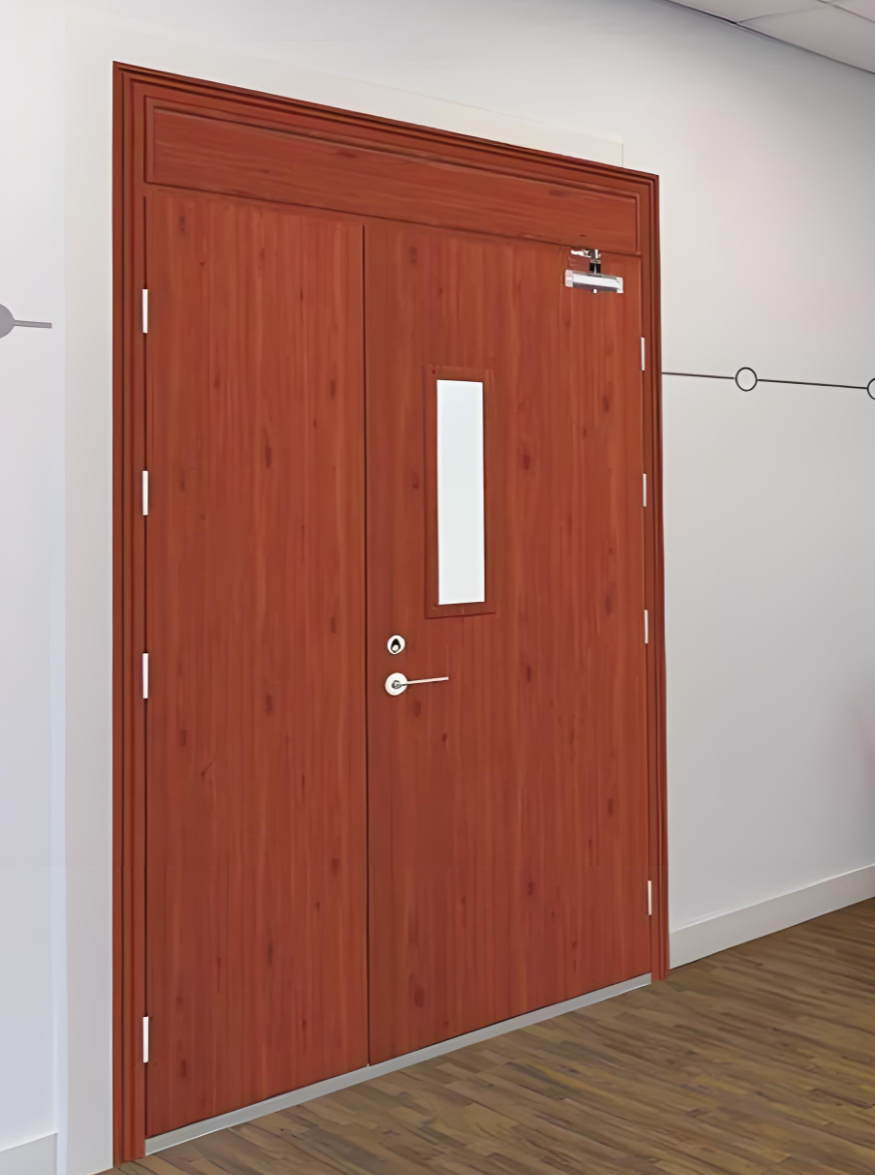 Integração estética das cores das portas corta-fogo