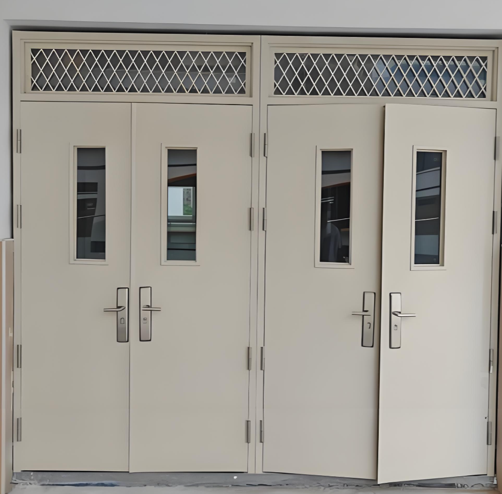 Resistência à corrosão de portas corta-fogo com revestimento em pó