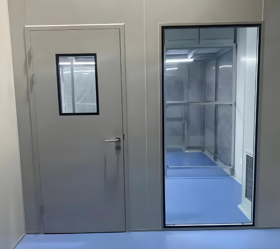 Porta corta-fogo para ambientes de salas limpas