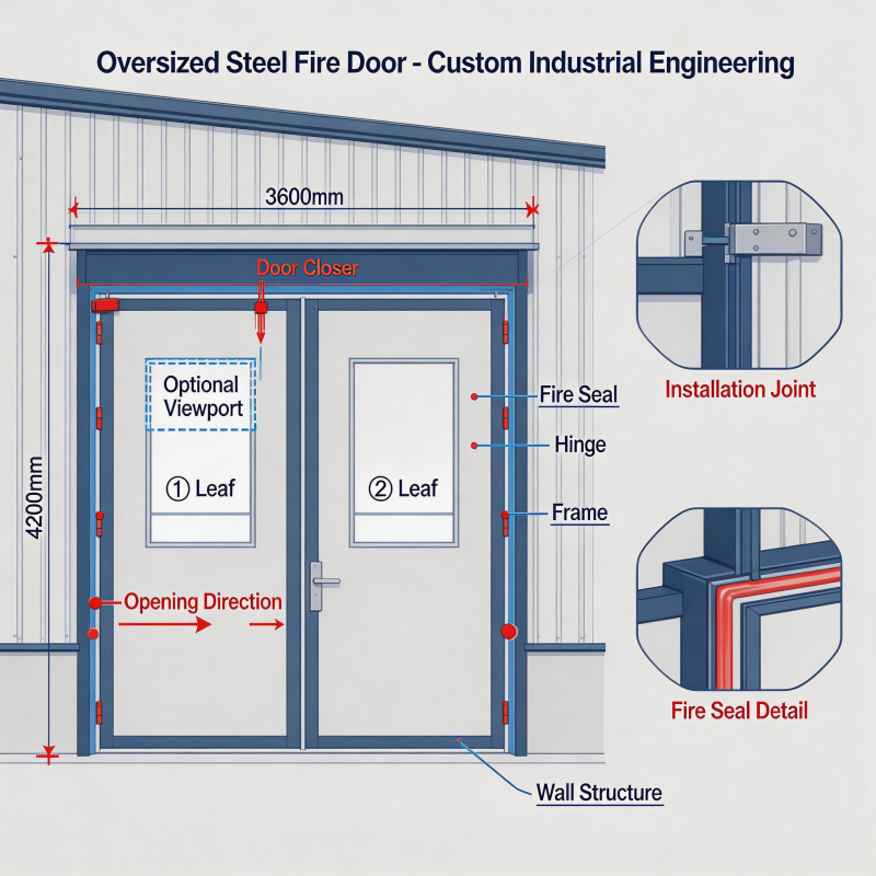 Oversized Industrial Fire Doors