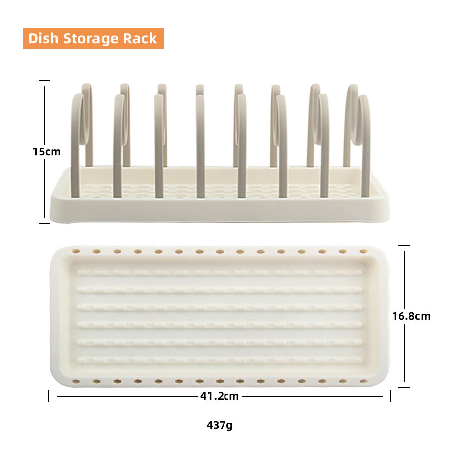 Detachable Plastic Dish Storage Rack