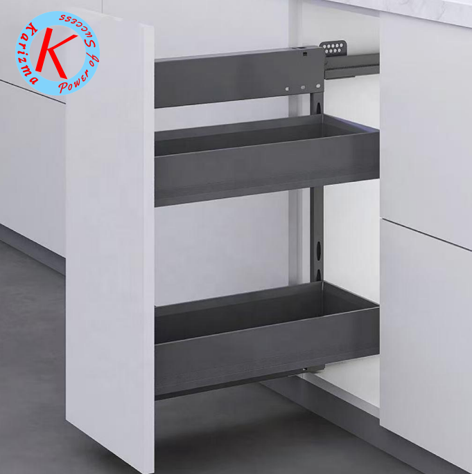 Pull Out 2 Tier Storage Basket