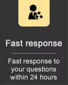 Fast response to your questions.
