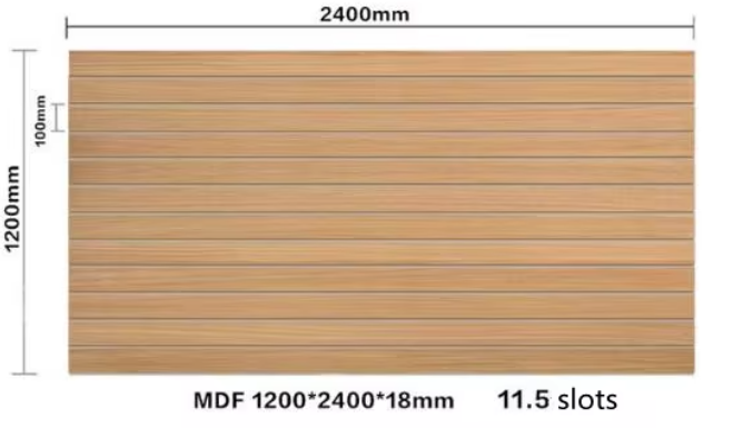 Melamine Mdf Slatwall Panel