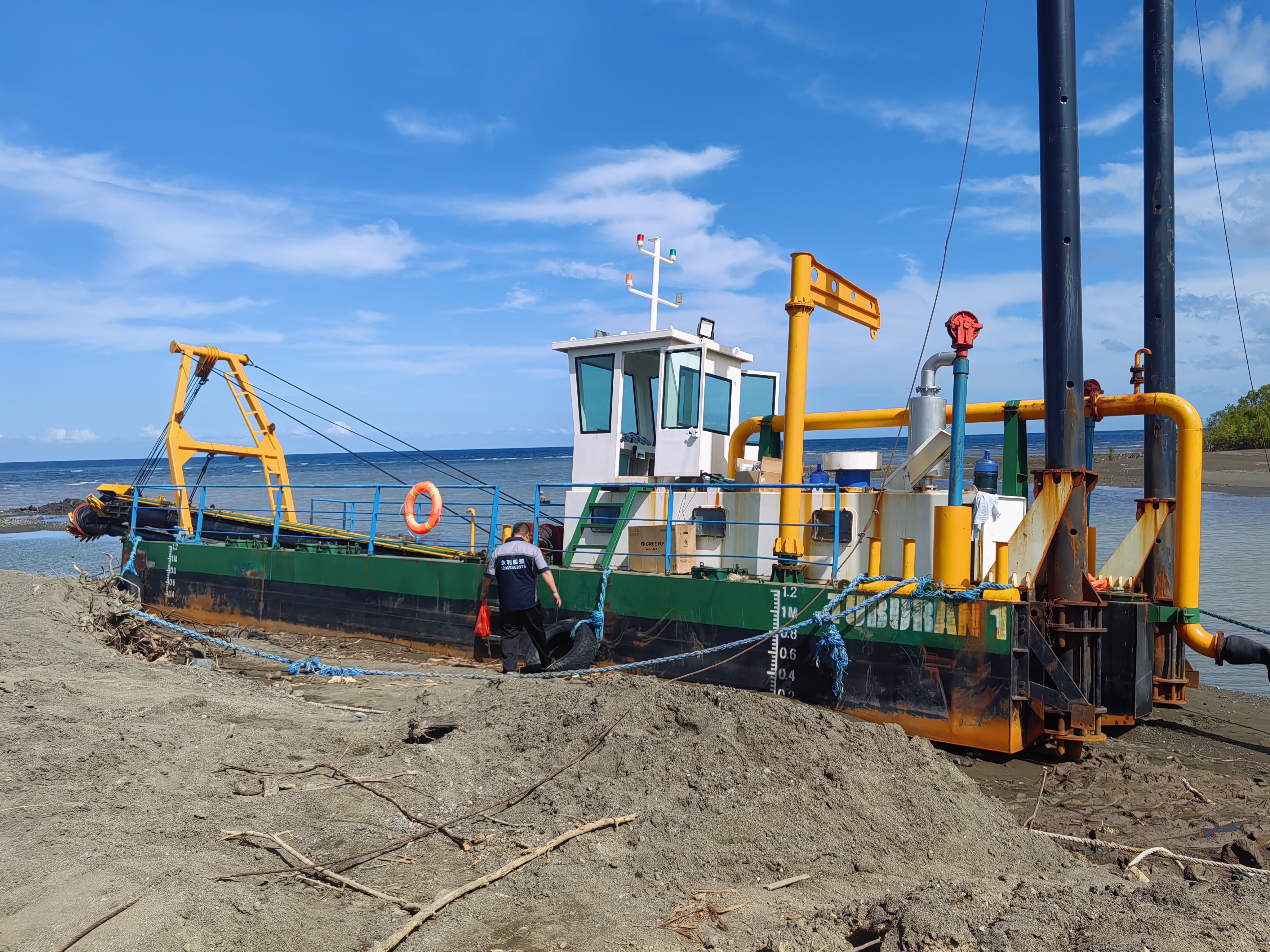 8 Inch Cutter Suction Dredger for river,lake and sea dredging
