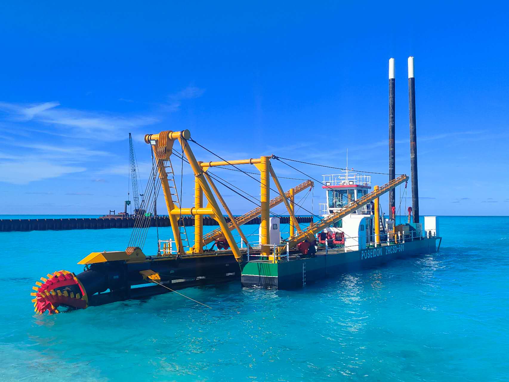 22 Inch YLCSD550 4000 Cubic Meter Per Hour Cutter Suction Dredger