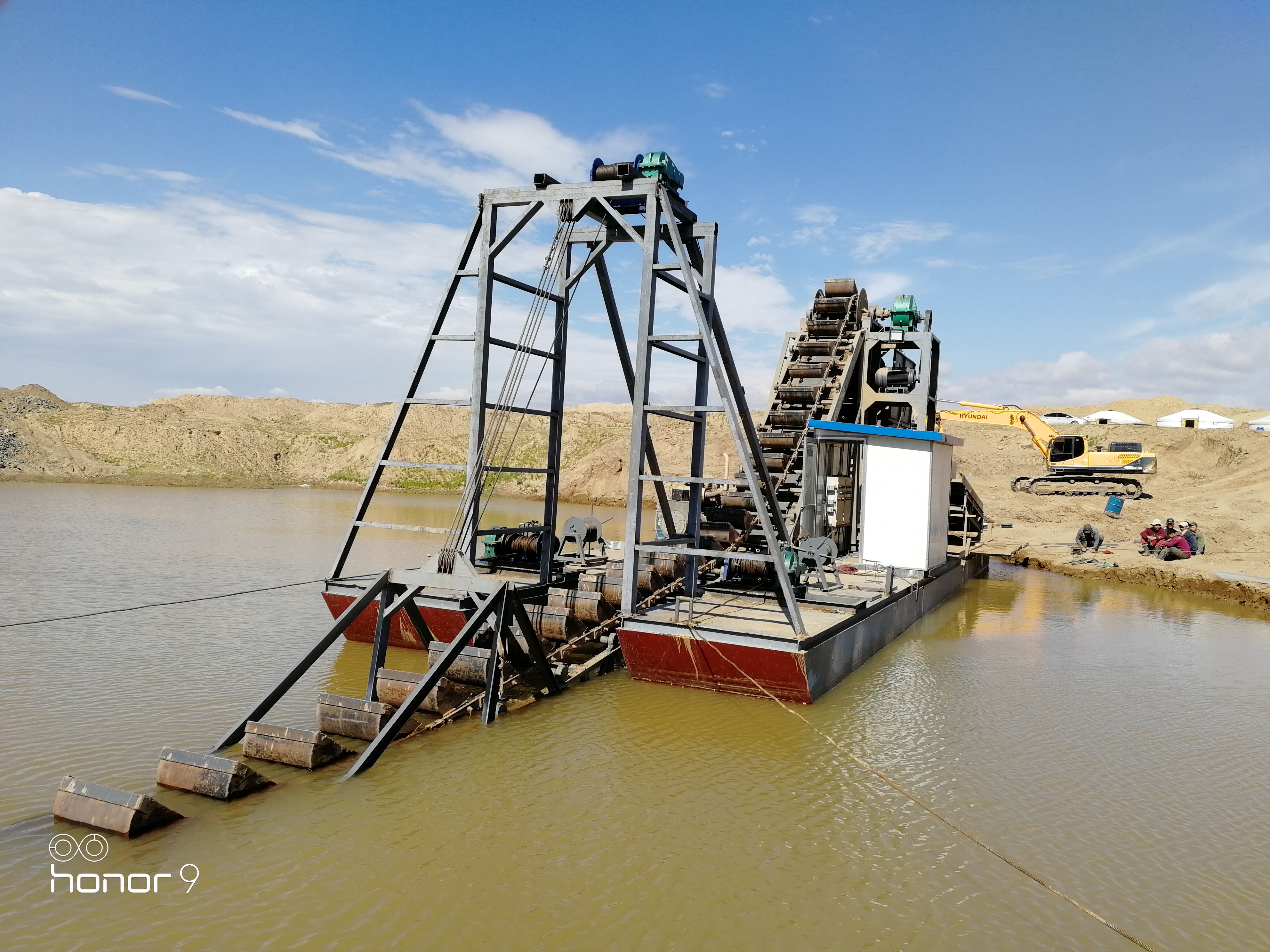 gold dredging ship