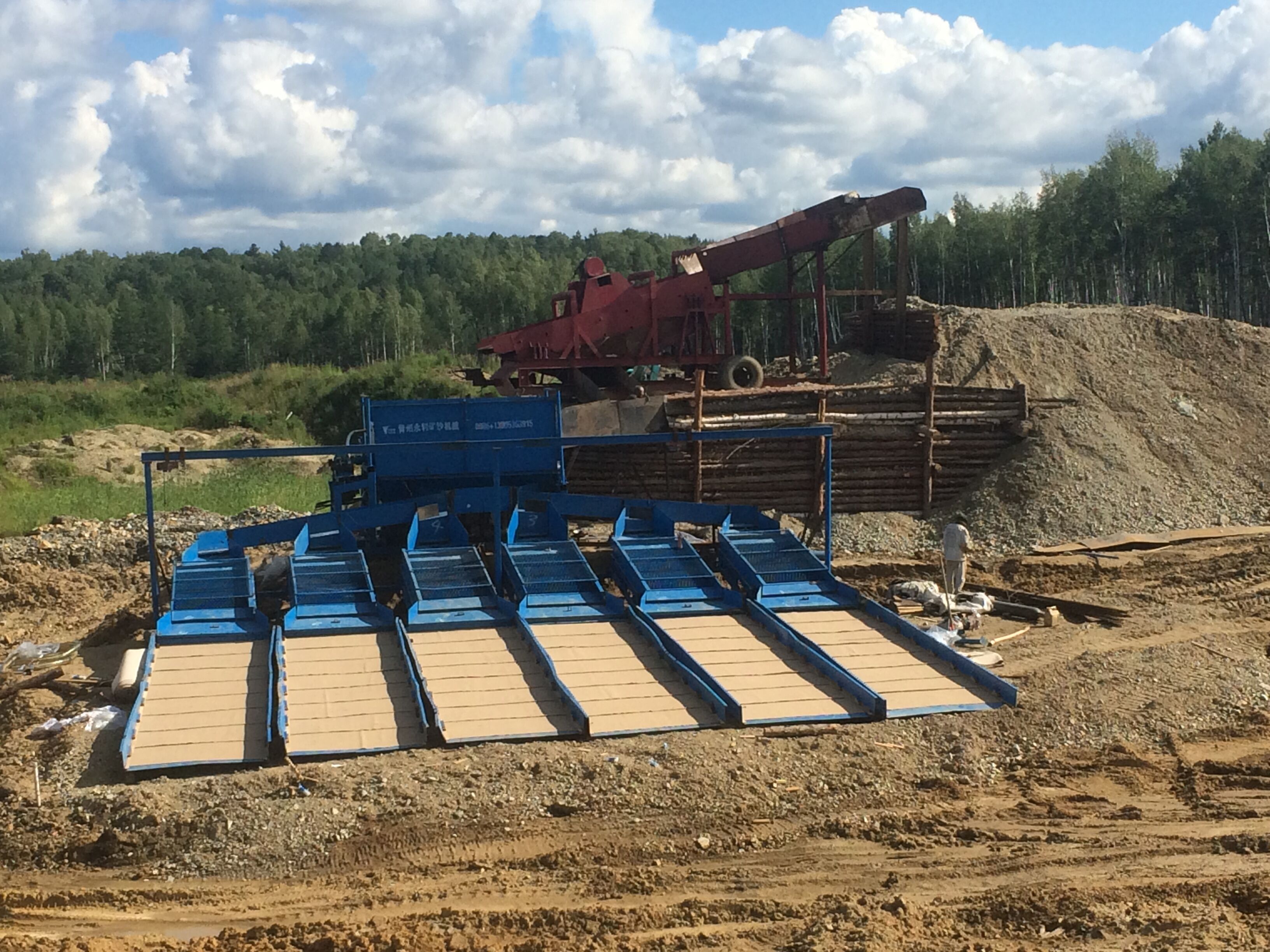 Planta/Máquina/Equipamento de Lavagem de Ouro de 100 TPH à Venda